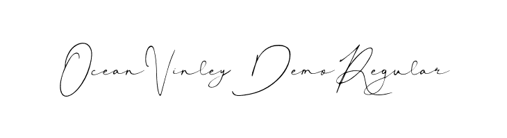 Ocean Vinley Demo Regular  Free Fonts Download