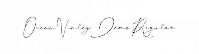 Ocean Vinley Demo Regular  Fuentes Gratis Descargar