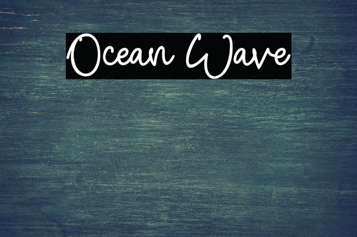 Ocean Wave Example 1