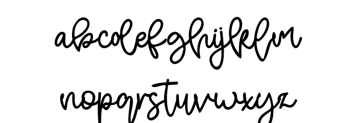 Ocean Wave Font LOWERCASE