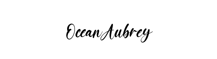 OceanAubrey  Free Fonts Download