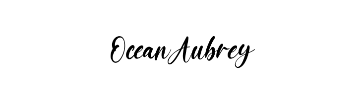 OceanAubrey  Frei Schriftart Herunterladen