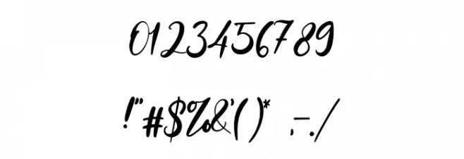 OceanAubrey Font OTHER CHARS