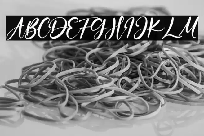 OceanAubrey Font examples