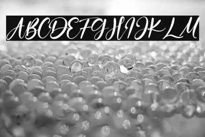 OceanAubrey Font examples