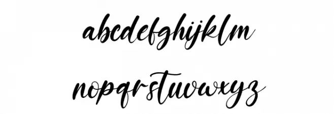 OceanAubrey फ़ॉन्ट लोअरकेस