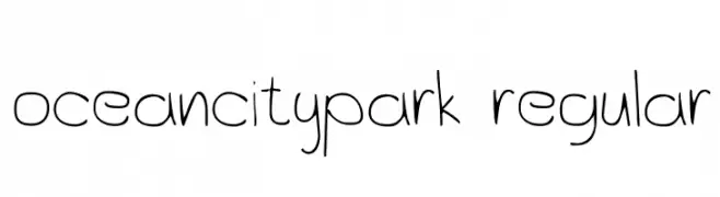 OceanCityPark-Regular  baixar fontes gratis