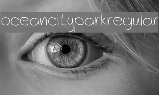 OceanCityPark-Regular Caratteri examples
