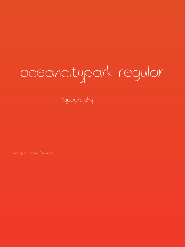 OceanCityPark-Regular Poster