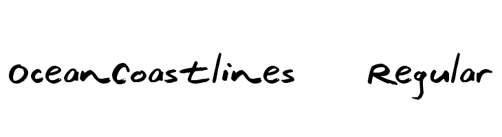 OceanCoastlines-Regular  font caratteri gratis