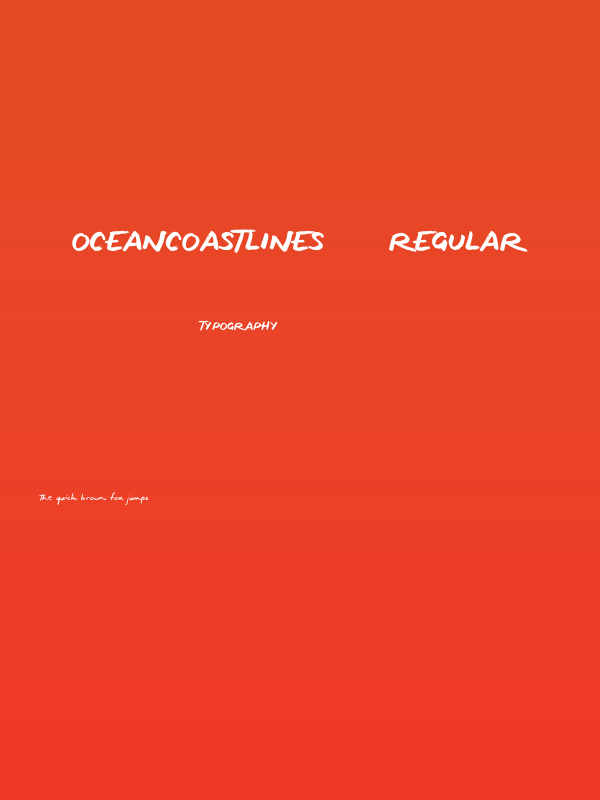 OceanCoastlines-Regular Poster
