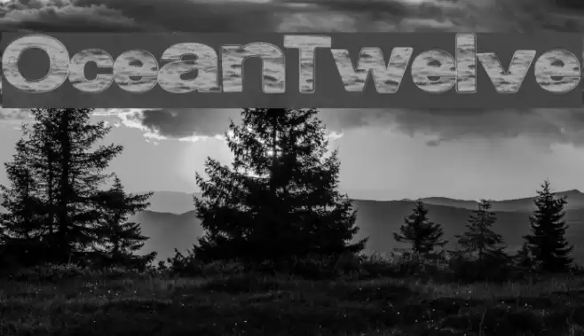 OceanTwelve Font examples