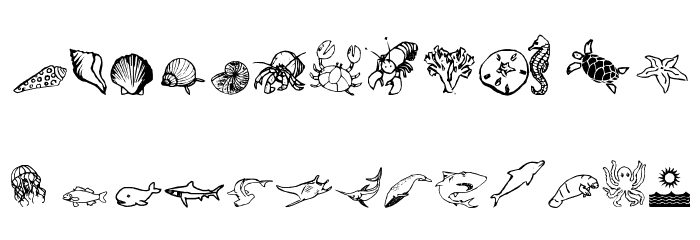 Ocean_Iacy Font LOWERCASE