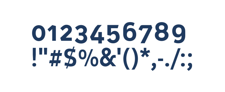Oceania-Bold Other Characters