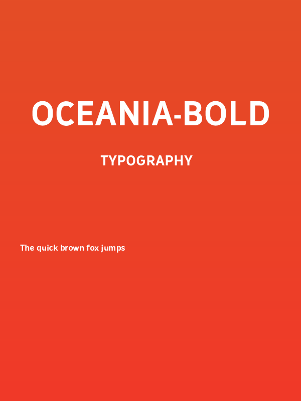 Oceania-Bold Poster