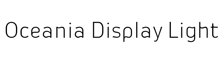 Oceania Display Light  नि: शुल्क फ़ॉन्ट्स डाउनलोड