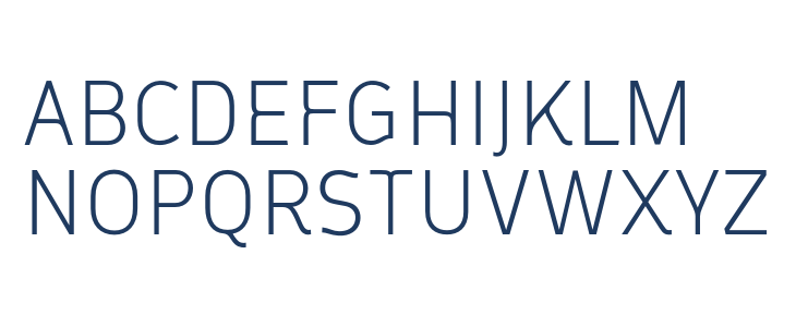 Oceania Display Light Uppercase