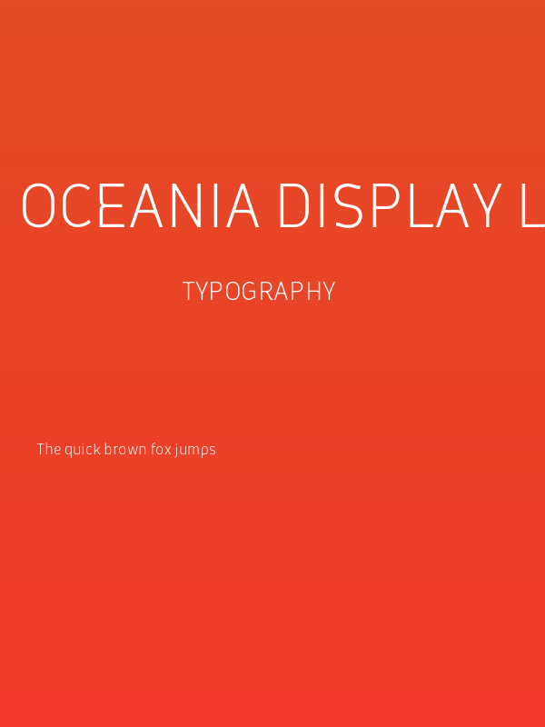Oceania Display Light Poster