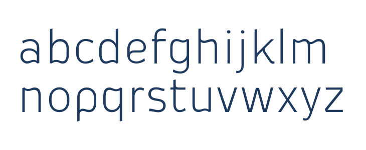 Oceania Display Light Lowercase