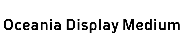 Oceania Display Medium  नि: शुल्क फ़ॉन्ट्स डाउनलोड