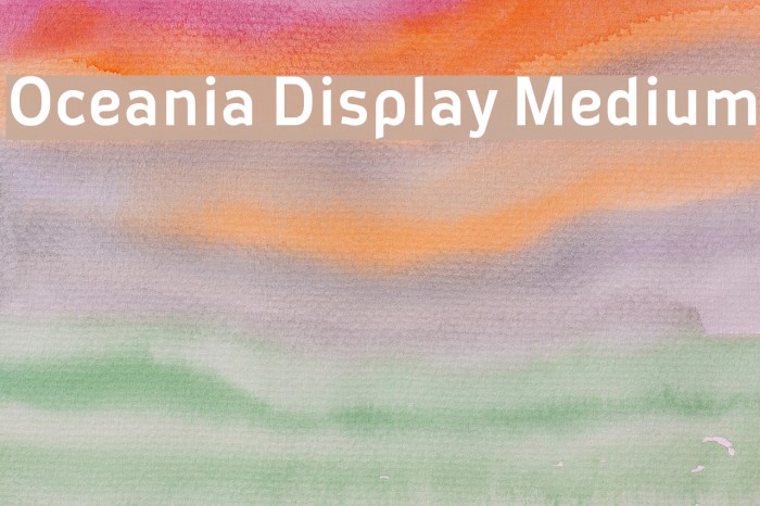 Oceania Display Medium Example 3