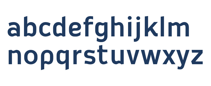 Oceania Display Medium Lowercase