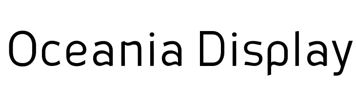 Oceania Display  フリーフォントのダウンロード