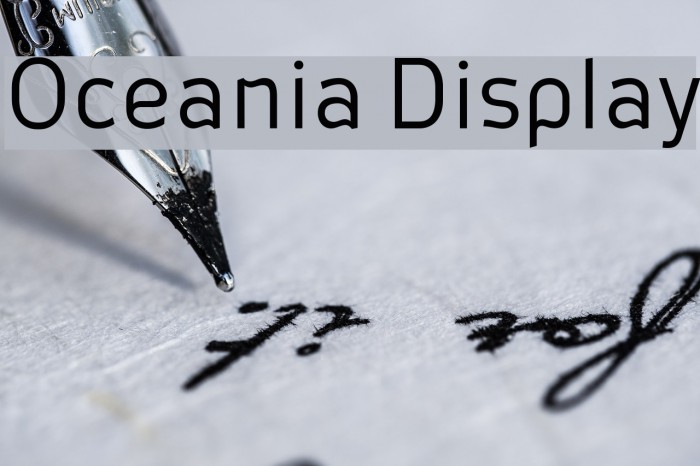 Oceania Display Example 1