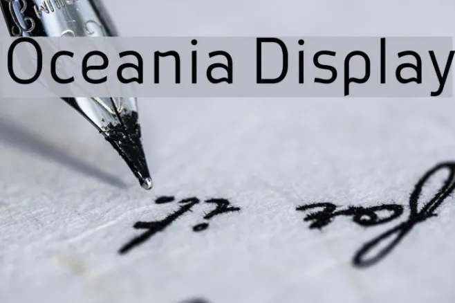Oceania Display Example 1