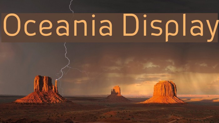 Oceania Display Example 2