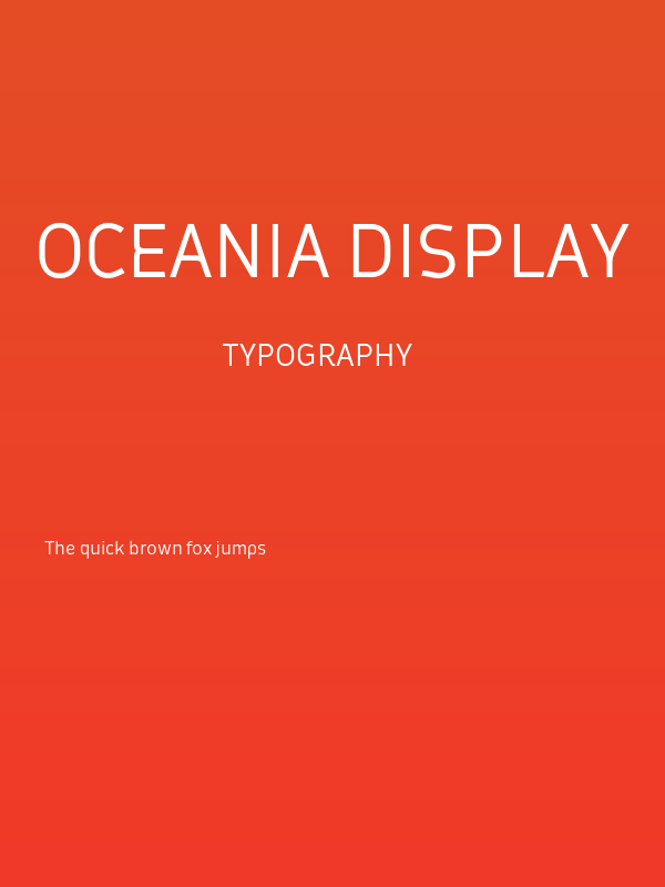 Oceania Display Poster