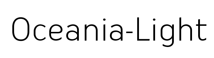 Oceania-Light  Frei Schriftart Herunterladen