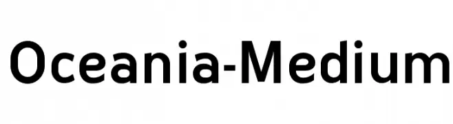 Oceania-Medium  Frei Schriftart Herunterladen