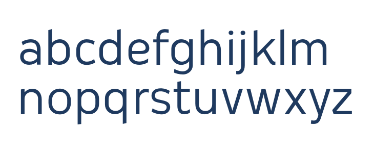 Oceania-Regular Lowercase