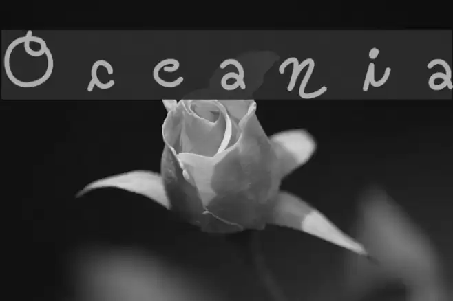 Oceania Font examples