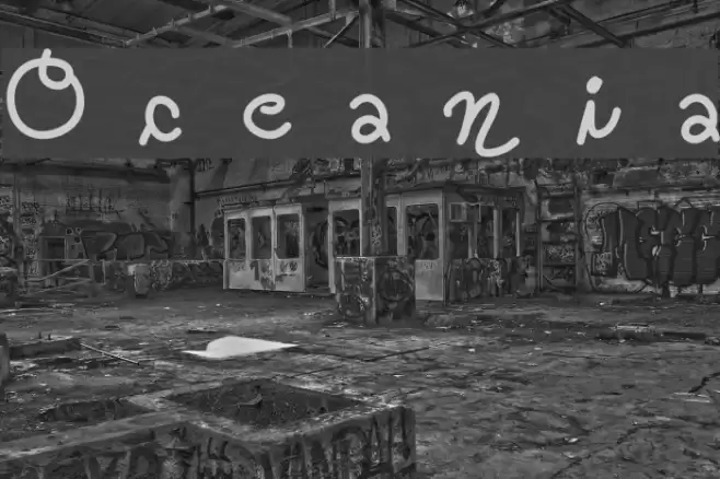 Oceania Font examples