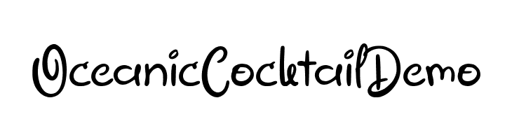 Oceanic Cocktail Demo  Free Fonts Download