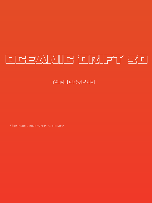 Oceanic Drift 3D Regular Poster