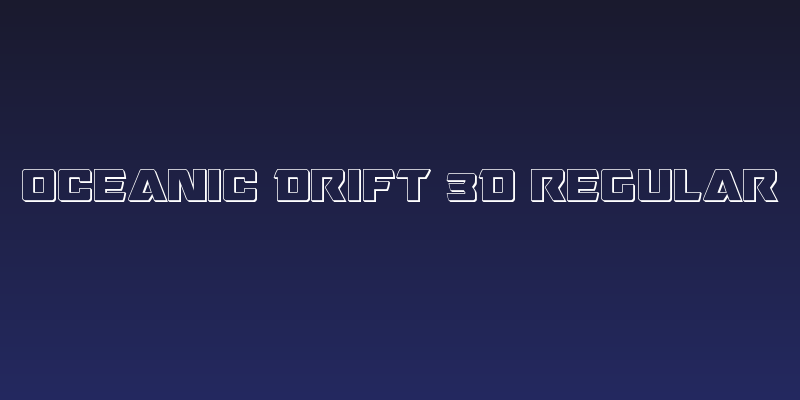 Oceanic Drift 3D Regular Social Header
