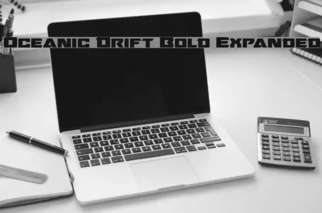 Oceanic Drift Bold Expanded Font examples
