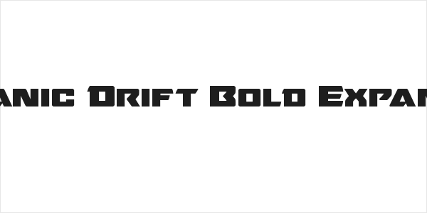Oceanic Drift Bold Expanded Logo