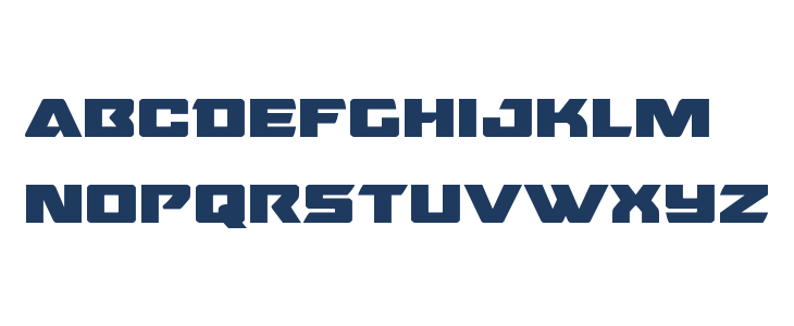 Oceanic Drift Bold Expanded Lowercase