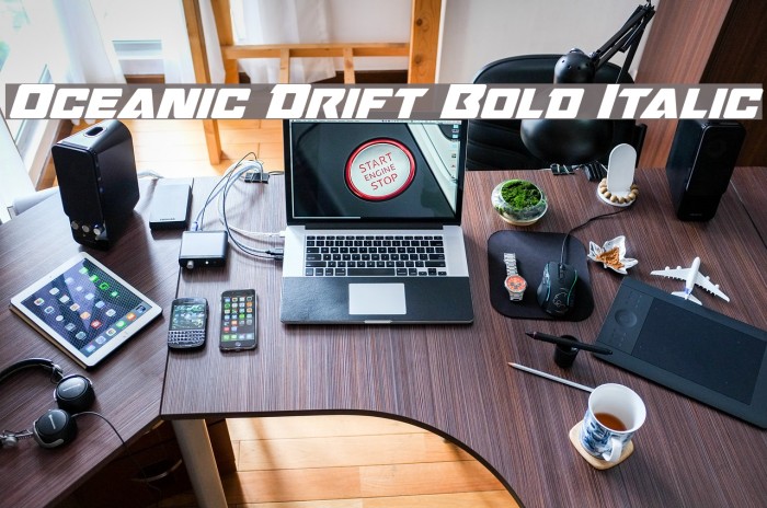 Oceanic Drift Bold Italic Example 2