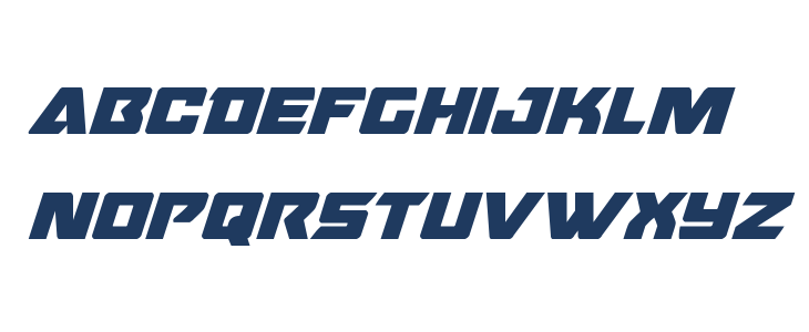 Oceanic Drift Bold Italic Lowercase