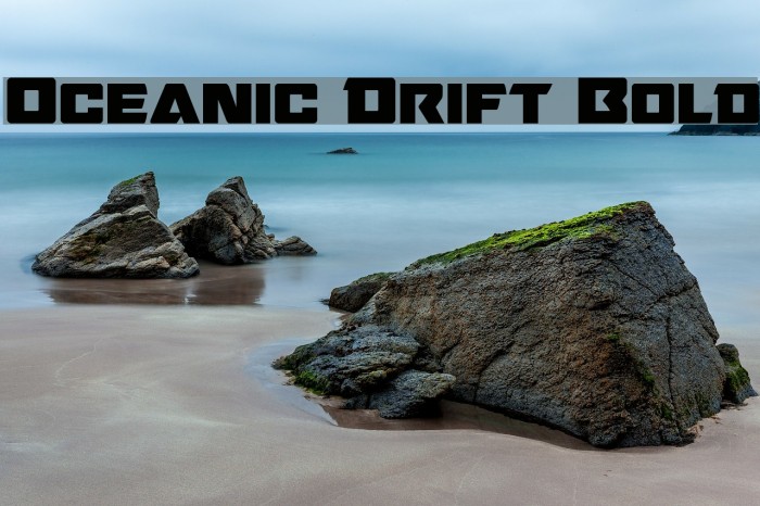 Oceanic Drift Bold Font examples