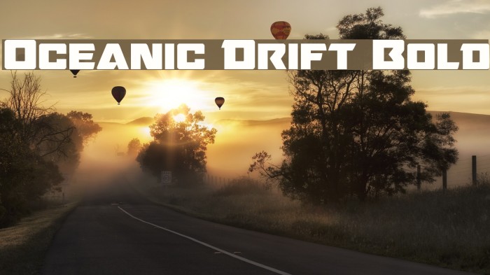 Oceanic Drift Bold Font examples
