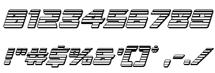 Oceanic Drift Chrome Italic Font OTHER CHARS