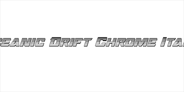 Oceanic Drift Chrome Italic Logo
