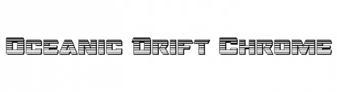 Oceanic Drift Chrome  Frei Schriftart Herunterladen