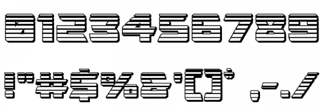 Oceanic Drift Chrome Font OTHER CHARS